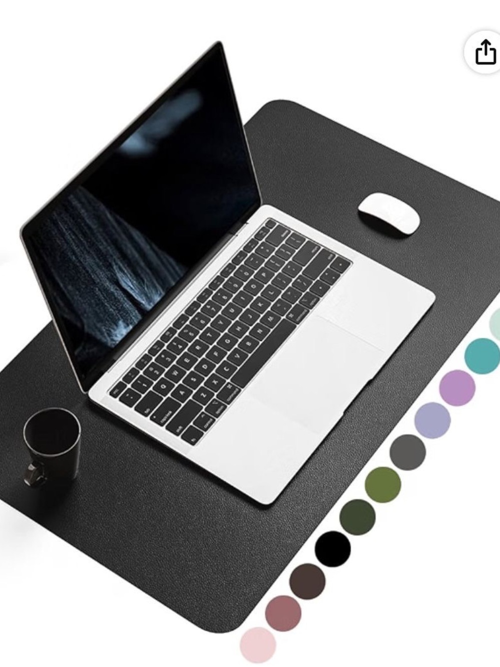 Desk Mat for Tablets & Laptops - Multi-Purpose Workspace Protector [Grey]